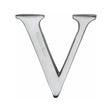 Heritage Brass Door Furniture Satin Chrome / Letters / V Heritage Brass - Alphabet V Pin Fix 51mm (2") Satin Chrome Finish
