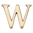 Heritage Brass Door Furniture Polished Brass / Letters / W Heritage Brass - Alphabet W Pin Fix 51mm (2") Polished Brass Finish