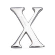 Heritage Brass Door Furniture Polished Chrome / Letters / X Heritage Brass - Alphabet X Pin Fix 51mm (2") Polished Chrome Finish