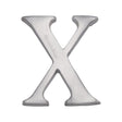 Heritage Brass Door Furniture Satin Chrome / Letters / X Heritage Brass - Alphabet X Pin Fix 51mm (2") Satin Chrome Finish