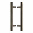 Heritage Brass Door Furniture Antique Brass / Back to Back Fixing Pack Heritage Brass - Back to Back Door Pull Handle Bar Design 305mm Antique Brass Finish