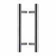 Heritage Brass Door Furniture Polished Chrome / Back to Back Fixing Pack Heritage Brass - Back to Back Door Pull Handle Bar Design 305mm Polished Chrome Finish