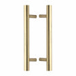 Heritage Brass Door Furniture Satin Brass / Back to Back Fixing Pack Heritage Brass - Back to Back Door Pull Handle Bar Design 305mm Satin Brass Finish