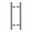 Heritage Brass Door Furniture Satin Nickel / Back to Back Fixing Pack Heritage Brass - Back to Back Door Pull Handle Bar Design 305mm Satin Nickel Finish