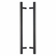 Heritage Brass Door Furniture Matt Bronze / Back to Back Fixing Pack Heritage Brass - Back to Back Door Pull Handle Bar Design 457mm Matt Bronze Finish