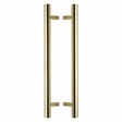 Heritage Brass Door Furniture Polished Brass / Back to Back Fixing Pack Heritage Brass - Back to Back Door Pull Handle Bar Design 457mm Polished Brass Finish