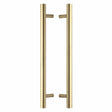 Heritage Brass Door Furniture Satin Brass / Back to Back Fixing Pack Heritage Brass - Back to Back Door Pull Handle Bar Design 457mm Satin Brass Finish