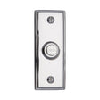 Heritage Brass Door Furniture Polished Chrome / Rectangular Bell Push Heritage Brass - Bell Push 3" x 1" Polished Chrome Finish