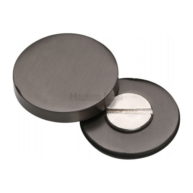 Heritage Brass Door Furniture Matt Bronze Heritage Brass - Bolt Cover to conceal metal fasteners Matt Bronze Finish