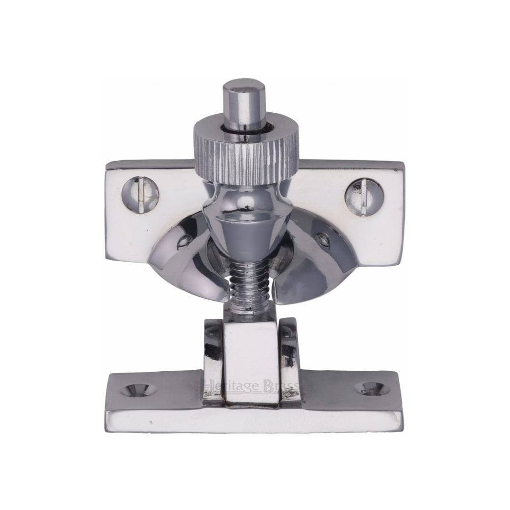 Heritage Brass Window Furniture Polished Chrome / Sash Window Brighton Fasteners / Yes Heritage Brass - Brighton Sash Fastener Polished Chrome Finish