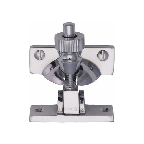 Heritage Brass Window Furniture Polished Chrome / Sash Window Brighton Fasteners / Yes Heritage Brass - Brighton Sash Fastener Polished Chrome Finish