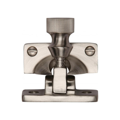 Heritage Brass Window Furniture Satin Nickel / Sash Window Brighton Fasteners / Yes Heritage Brass - Brighton Sash Fastener Satin Nickel Finish