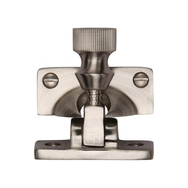 Heritage Brass Window Furniture Satin Nickel / Sash Window Brighton Fasteners / Yes Heritage Brass - Brighton Sash Fastener Satin Nickel Finish