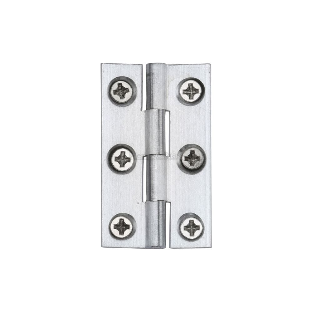 Heritage Brass Hinges Satin Chrome / 1.5" (38mm) Heritage Brass - Cabinet Hinge Brass 1 1/2" Satin Chrome Finish