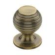 Heritage Brass Cabinet Hardware Antique Brass / Cabinet Knobs / 32mm Dia. Heritage Brass - Cabinet Knob Beehive Design 32mm Antique Brass Finish