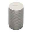 Heritage Brass Cabinet Hardware Satin Nickel / Cabinet Knobs / 21mm Dia. Heritage Brass - Cabinet Knob Cylindric Knurled Design 21mm Satin Nickel Finish