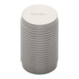 Heritage Brass Cabinet Hardware Satin Nickel / Cabinet Knobs / 21mm Dia. Heritage Brass - Cabinet Knob Cylindric Ribbed Design 21mm Satin Nickel Finish