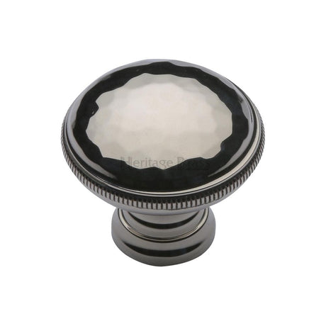 Heritage Brass Cabinet Hardware Polished Nickel / Cabinet Knobs / 32mm Dia. Heritage Brass - Cabinet Knob Diamond Cut Design 32mm Polished Nickel Finish