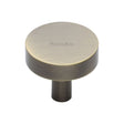 Heritage Brass Cabinet Hardware Antique Brass / Cabinet Knobs / 32mm Dia. Heritage Brass - Cabinet Knob Disc Design 32mm Antique Brass Finish