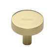 Heritage Brass Cabinet Hardware Polished Brass / Cabinet Knobs / 32mm Dia. Heritage Brass - Cabinet Knob Disc Design 32mm Polished Brass Finish
