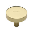 Heritage Brass Cabinet Hardware Polished Brass / Cabinet Knobs / 38mm Dia. Heritage Brass - Cabinet Knob Disc Design 38mm Polished Brass Finish