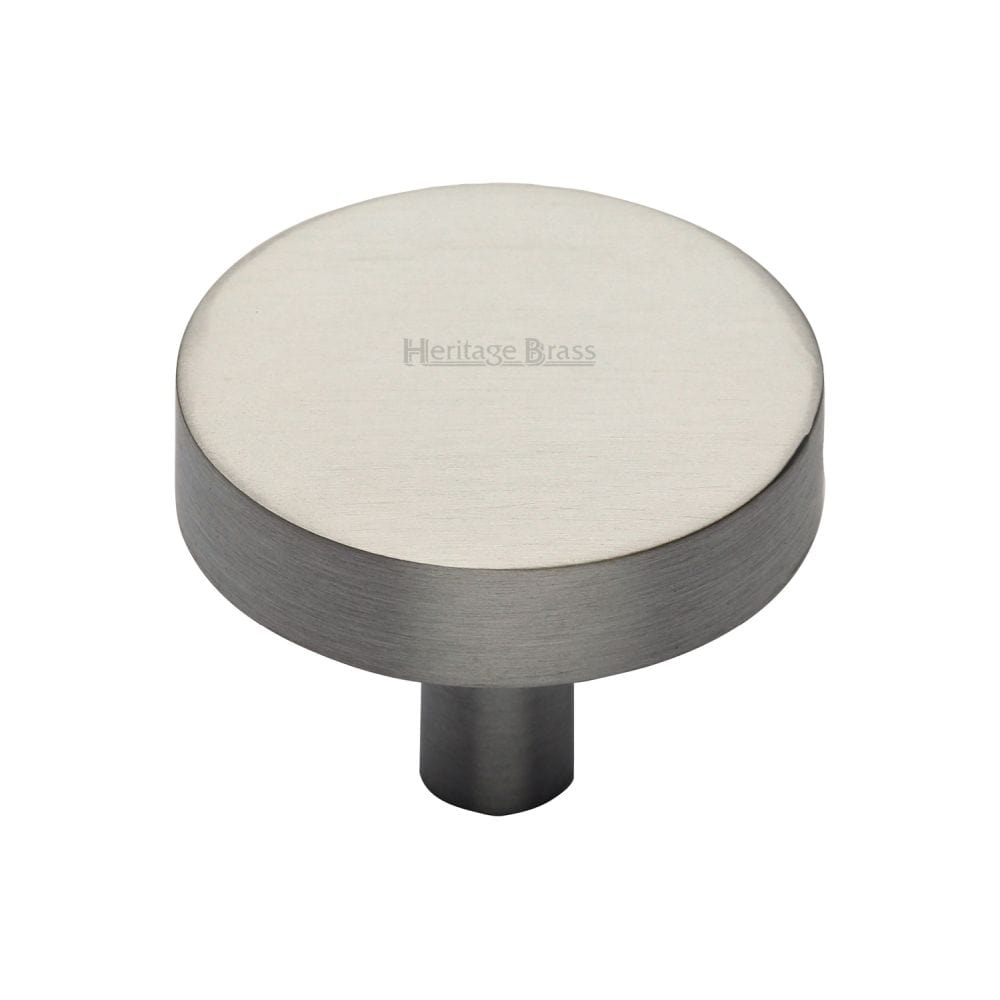 Heritage Brass Cabinet Hardware Satin Nickel / Cabinet Knobs / 38mm Dia. Heritage Brass - Cabinet Knob Disc Design 38mm Satin Nickel Finish