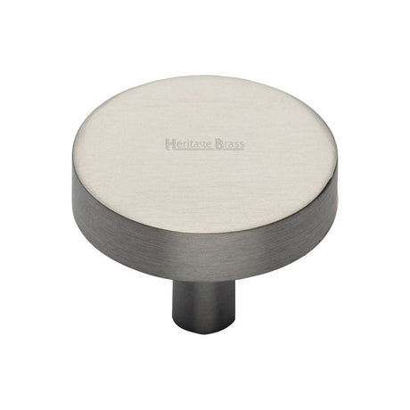 Heritage Brass Cabinet Hardware Satin Nickel / Cabinet Knobs / 38mm Dia. Heritage Brass - Cabinet Knob Disc Design 38mm Satin Nickel Finish