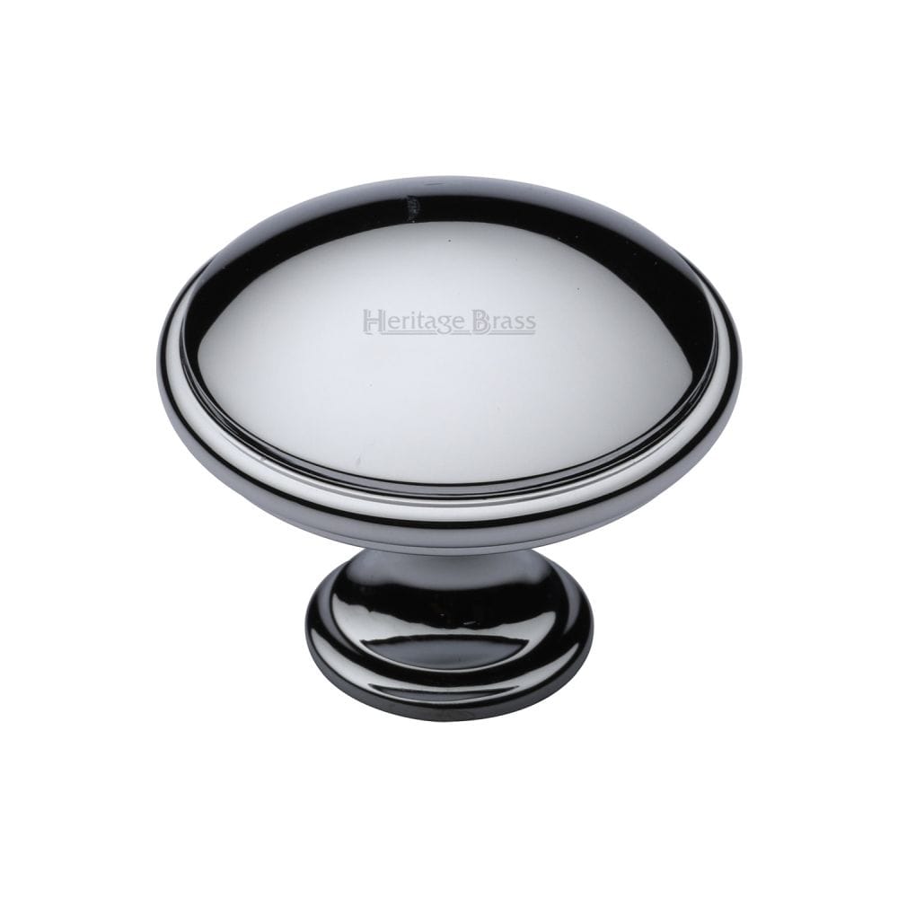 Heritage Brass Cabinet Hardware Polished Chrome / Cabinet Knobs / 38mm Dia. Heritage Brass - Cabinet Knob Domed Design 38mm Polished Chrome Finish