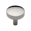 Heritage Brass Cabinet Hardware Polished Nickel / Cabinet Knobs / 32mm Dia. Heritage Brass - Cabinet Knob Domed Disc Design 32mm Polished Nickel Finish