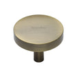 Heritage Brass Cabinet Hardware Antique Brass / Cabinet Knobs / 38mm Dia. Heritage Brass - Cabinet Knob Domed Disc Design 38mm Antique Brass Finish