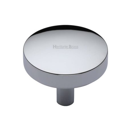 Heritage Brass Cabinet Hardware Polished Chrome / Cabinet Knobs / 38mm Dia. Heritage Brass - Cabinet Knob Domed Disc Design 38mm Polished Chrome Finish