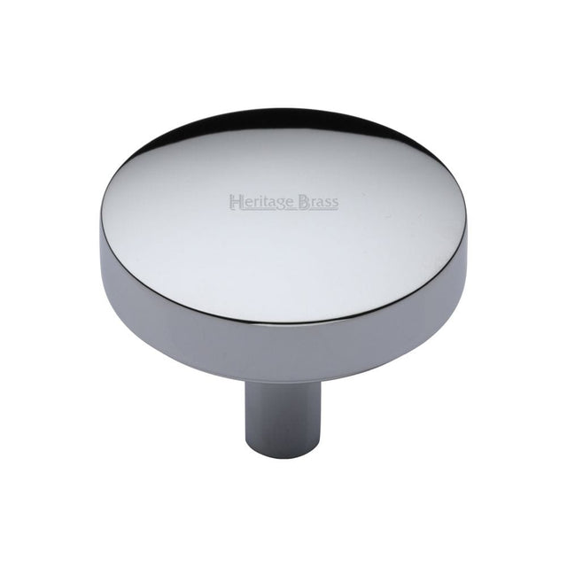 Heritage Brass Cabinet Hardware Polished Chrome / Cabinet Knobs / 38mm Dia. Heritage Brass - Cabinet Knob Domed Disc Design 38mm Polished Chrome Finish