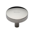 Heritage Brass Cabinet Hardware Polished Nickel / Cabinet Knobs / 38mm Dia. Heritage Brass - Cabinet Knob Domed Disc Design 38mm Polished Nickel Finish