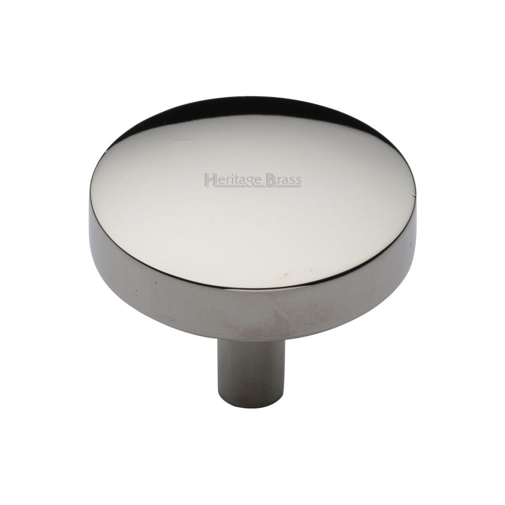 Heritage Brass Cabinet Hardware Polished Nickel / Cabinet Knobs / 38mm Dia. Heritage Brass - Cabinet Knob Domed Disc Design 38mm Polished Nickel Finish