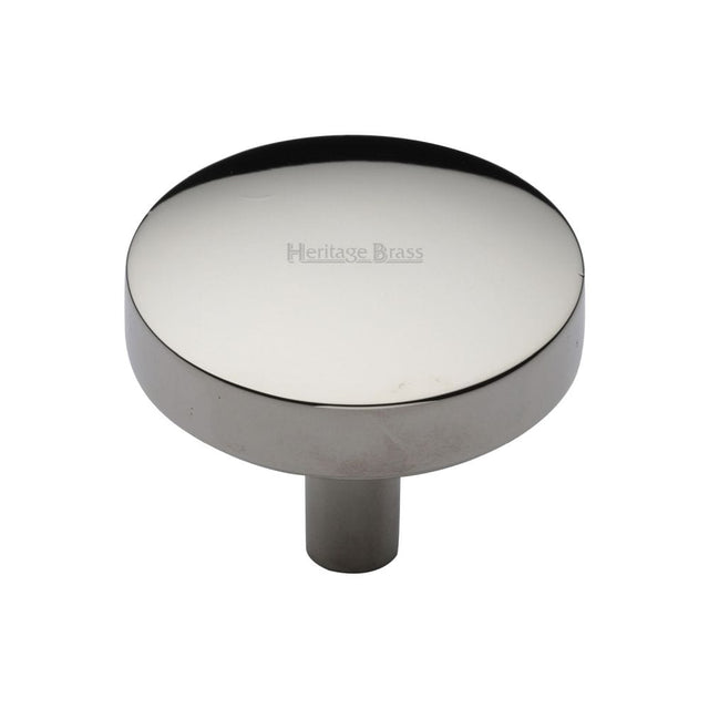 Heritage Brass Cabinet Hardware Polished Nickel / Cabinet Knobs / 38mm Dia. Heritage Brass - Cabinet Knob Domed Disc Design 38mm Polished Nickel Finish