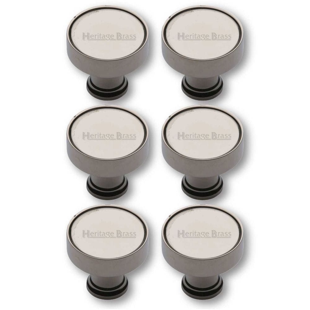 Heritage Brass Cabinet Hardware Polished Nickel / Cabinet Knobs / 32mm Dia. Heritage Brass - Cabinet Knob Florence Design 32mm Polished Nickel Finish