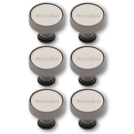 Heritage Brass Cabinet Hardware Polished Nickel / Cabinet Knobs / 32mm Dia. Heritage Brass - Cabinet Knob Florence Design 32mm Polished Nickel Finish