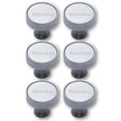 Heritage Brass Cabinet Hardware Satin Chrome / Cabinet Knobs / 32mm Dia. Heritage Brass - Cabinet Knob Florence Design 32mm Satin Chrome Finish