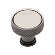Heritage Brass Cabinet Hardware Polished Nickel / Cabinet Knobs / 32mm Dia. Heritage Brass - Cabinet Knob Florence Knurled Design 32mm Polished Nickel Finish