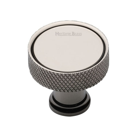Heritage Brass Cabinet Hardware Polished Nickel / Cabinet Knobs / 32mm Dia. Heritage Brass - Cabinet Knob Florence Knurled Design 32mm Polished Nickel Finish