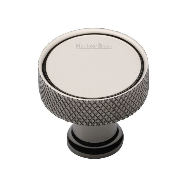 Heritage Brass Cabinet Hardware Polished Nickel / Cabinet Knobs / 32mm Dia. Heritage Brass - Cabinet Knob Florence Knurled Design 32mm Polished Nickel Finish