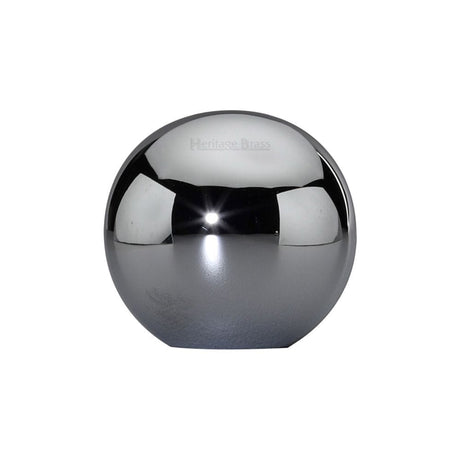 Heritage Brass Cabinet Hardware Polished Chrome / Cabinet Knobs / 25mm Dia. Heritage Brass - Cabinet Knob Globe Design 25mm Polished Chrome Finish
