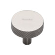 Heritage Brass Cabinet Hardware Satin Nickel / Cabinet Knobs / 32mm Dia. Heritage Brass - Cabinet Knob Knurled Disc Design 32mm Satin Nickel Finish