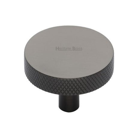Heritage Brass Cabinet Hardware Matt Bronze / Cabinet Knobs / 38mm Dia. Heritage Brass - Cabinet Knob Knurled Disc Design 38mm Matt Bronze Finish