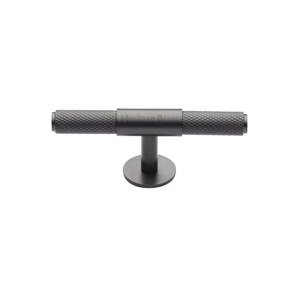 Heritage Brass Cabinet Hardware Matt Bronze / Cabinet Knobs / 90mm Dia. Heritage Brass - Cabinet Knob Knurled Fountain Design 90mm Matt Bronze Finish