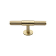 Heritage Brass Cabinet Hardware Satin Brass / Cabinet Knobs / 90mm Dia. Heritage Brass - Cabinet Knob Knurled Fountain Design 90mm Satin Brass Finish