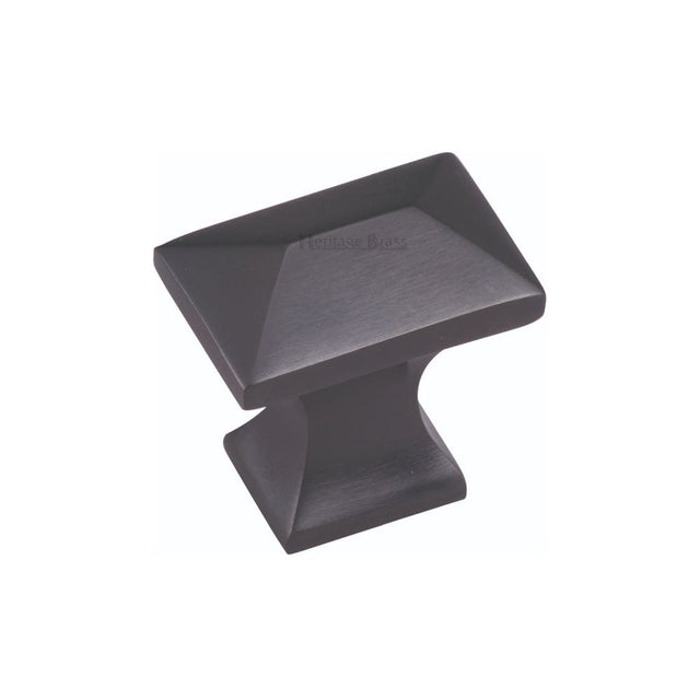 Heritage Brass Cabinet Hardware Matt Black / Cabinet Knobs / 35mm Dia. Heritage Brass - Cabinet Knob Pyramid Design 35mm Matt Black Finish