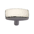 Heritage Brass Cabinet Hardware Polished Nickel / Cabinet Knobs / 41mm Dia. Heritage Brass - Cabinet Knob Rectangular Hammered Design 41mm Polished Nickel Finis