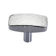 Heritage Brass Cabinet Hardware Satin Chrome / Cabinet Knobs / 41mm Dia. Heritage Brass - Cabinet Knob Rectangular Hammered Design 41mm Satin Chrome Finis