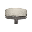 Heritage Brass Cabinet Hardware Satin Nickel / Cabinet Knobs / 41mm Dia. Heritage Brass - Cabinet Knob Rectangular Hammered Design 41mm Satin Nickel Finis